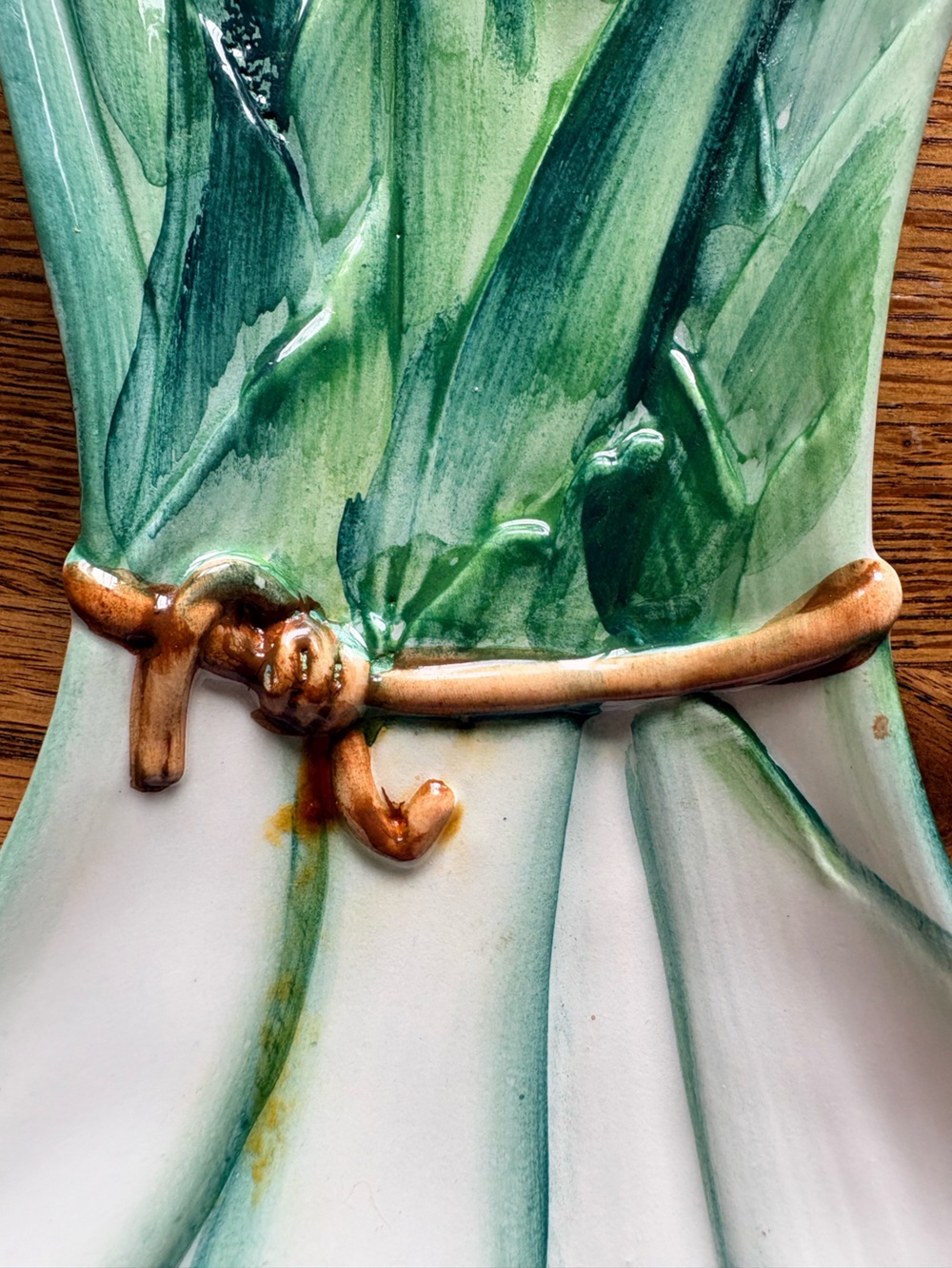 Vintage Leek Onion Made in Italy spoonrest - Picture 4 of 9